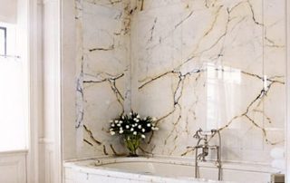 Bathroom marble finish